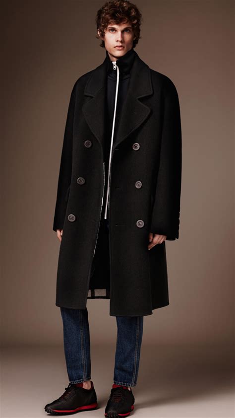 men's burberry wool coat|Burberry men's cashmere overcoat.